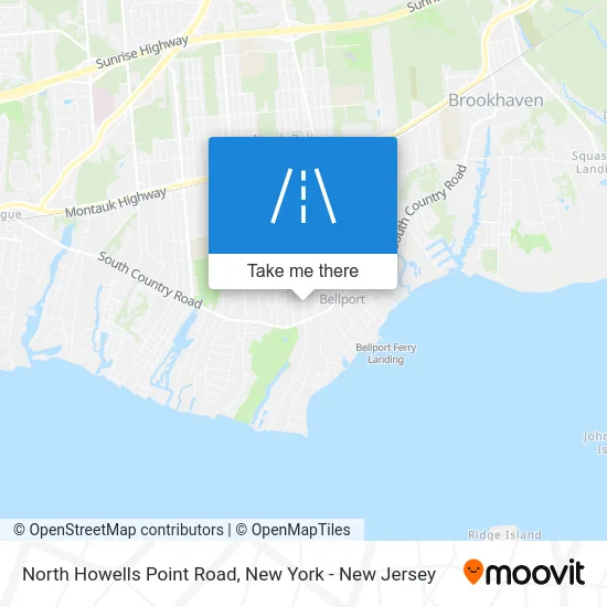 North Howells Point Road map