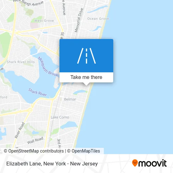 Elizabeth Lane map