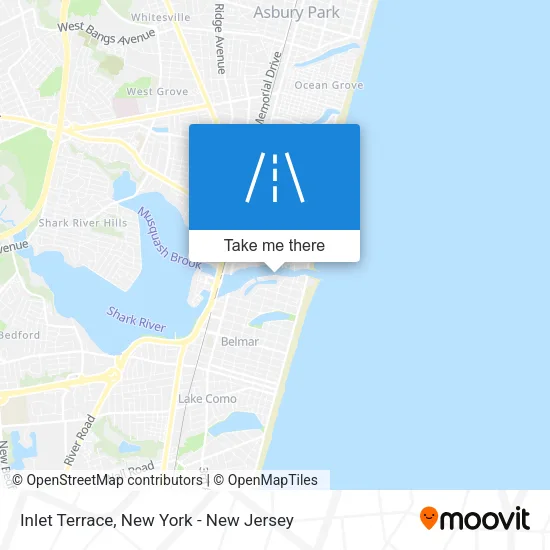 Inlet Terrace map