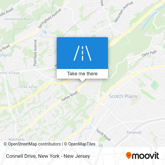 Mapa de Connell Drive