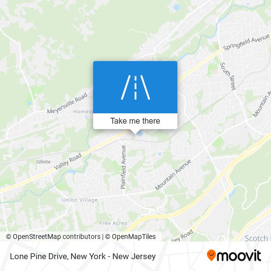 Lone Pine Drive map