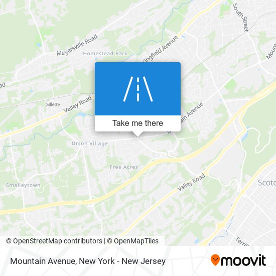 Mountain Avenue map