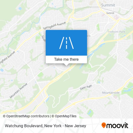 Mapa de Watchung Boulevard