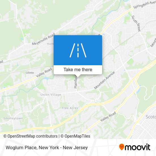 Mapa de Woglum Place