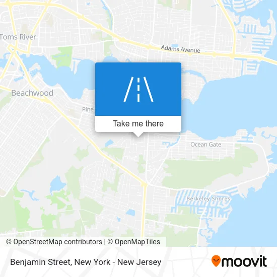 Benjamin Street map
