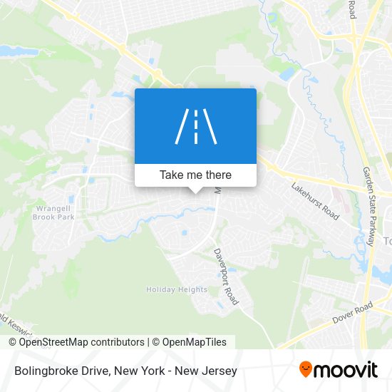 Mapa de Bolingbroke Drive