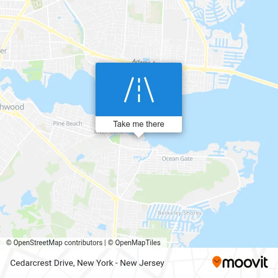 Cedarcrest Drive map