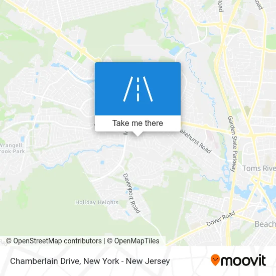Chamberlain Drive map