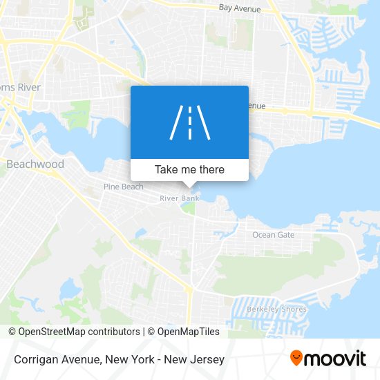 Mapa de Corrigan Avenue