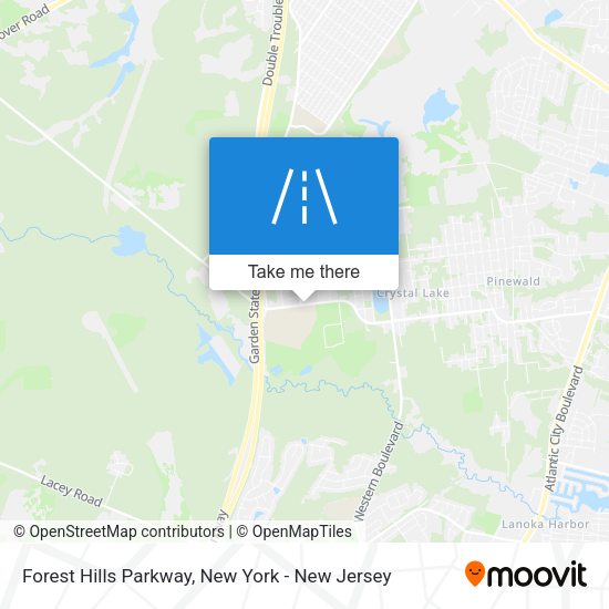 Mapa de Forest Hills Parkway