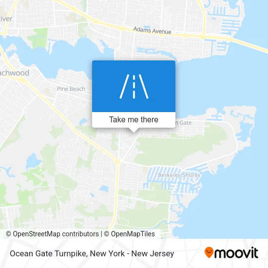 Mapa de Ocean Gate Turnpike