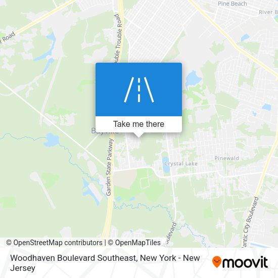 Mapa de Woodhaven Boulevard Southeast