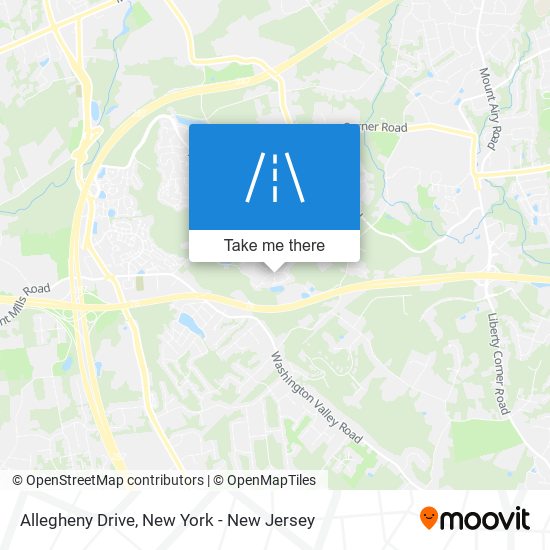 Mapa de Allegheny Drive