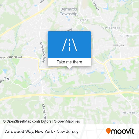 Arrowood Way map