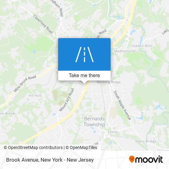 Mapa de Brook Avenue