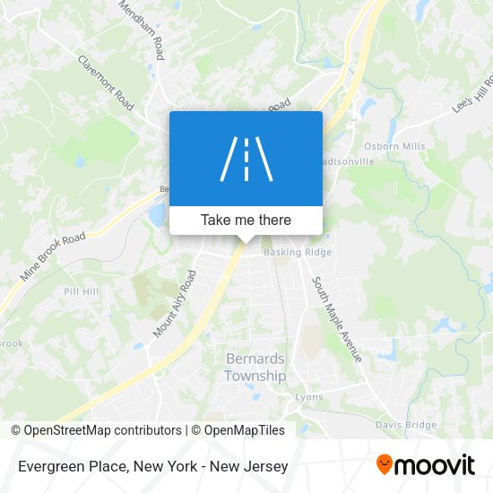 Mapa de Evergreen Place