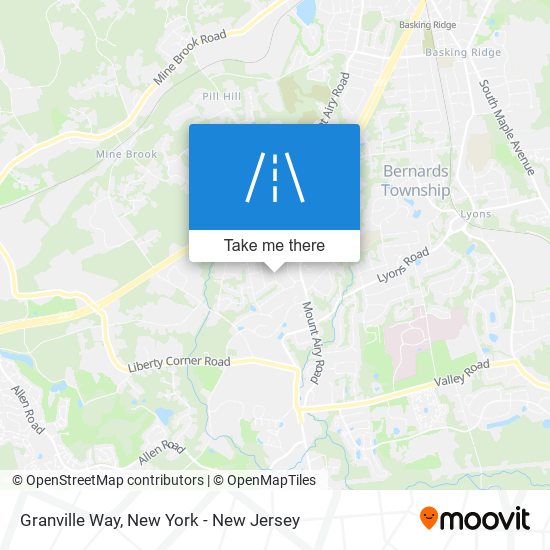 Granville Way map