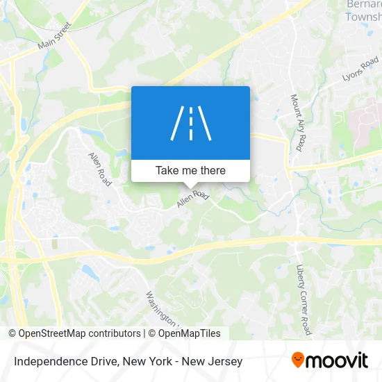 Independence Drive map