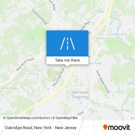 Oakridge Road map