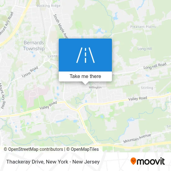 Thackeray Drive map
