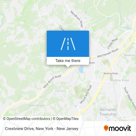 Crestview Drive map