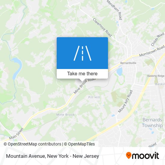 Mountain Avenue map