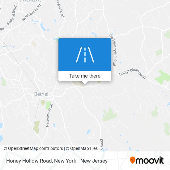 Honey Hollow Road map