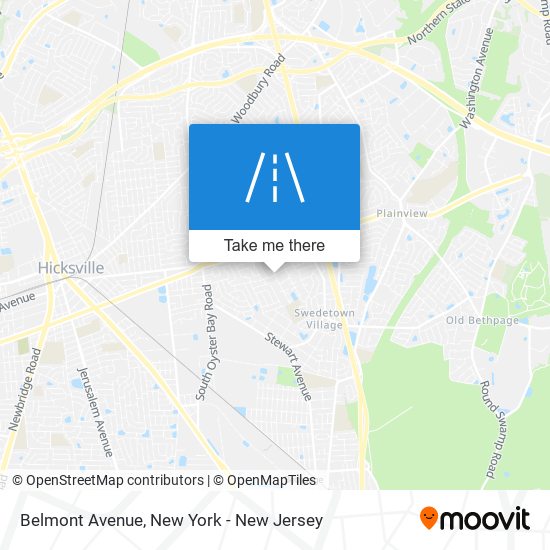 Mapa de Belmont Avenue