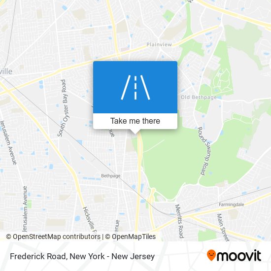 Frederick Road map