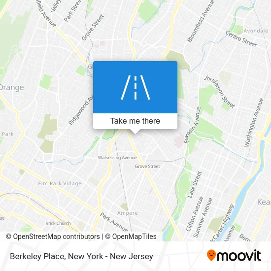 Berkeley Place map