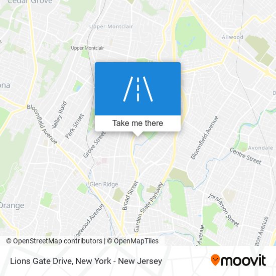 Lions Gate Drive map