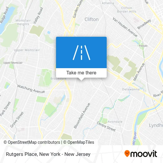 Rutgers Place map