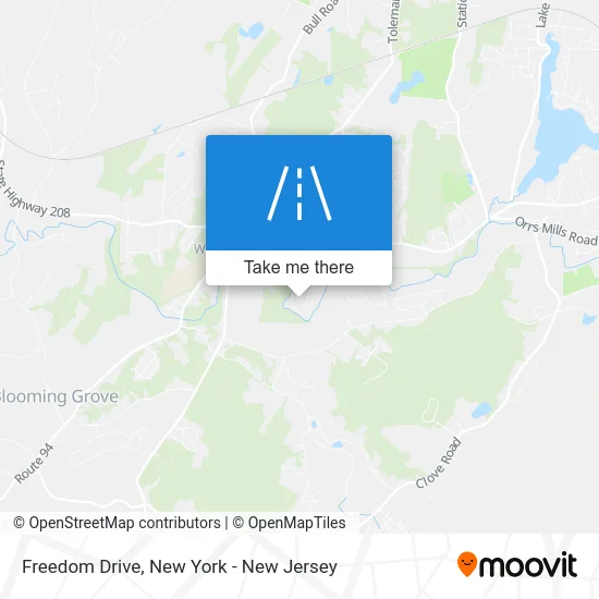 Freedom Drive map