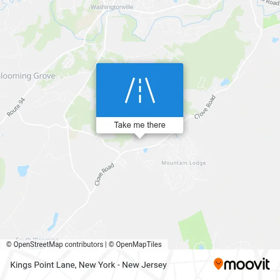 Kings Point Lane map