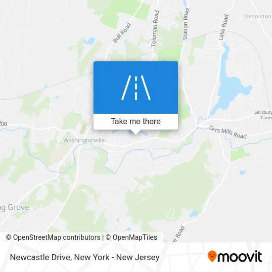 Newcastle Drive map