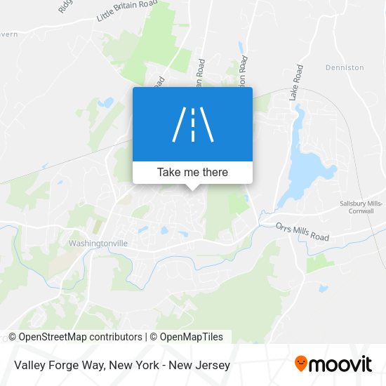 Valley Forge Way map