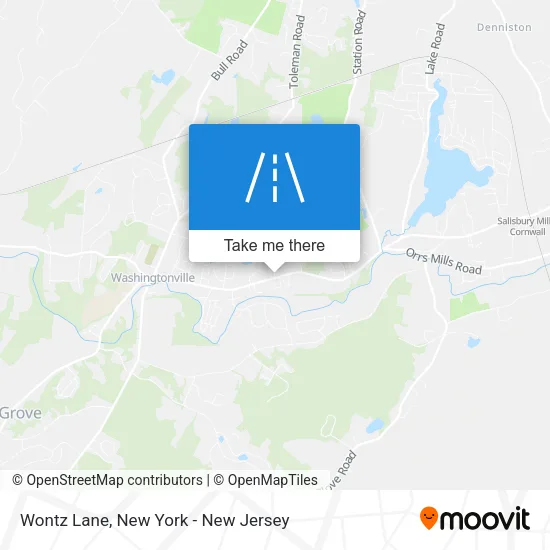 Wontz Lane map