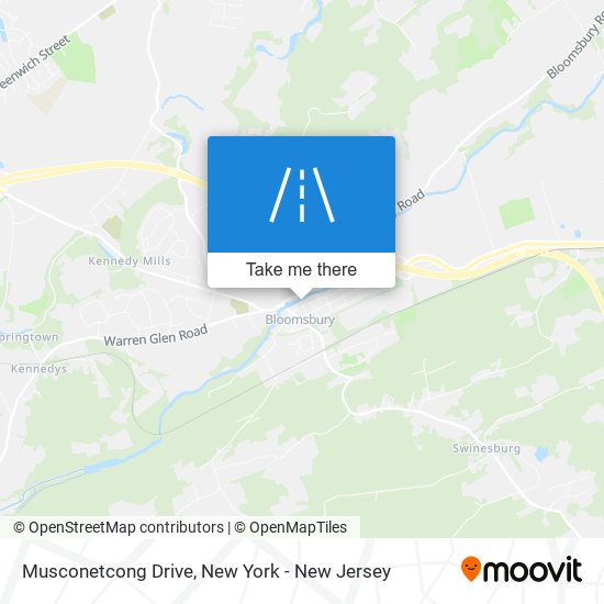 Musconetcong Drive map