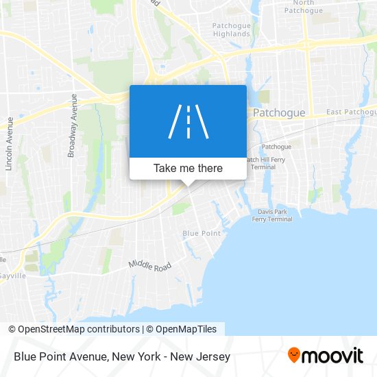 Mapa de Blue Point Avenue