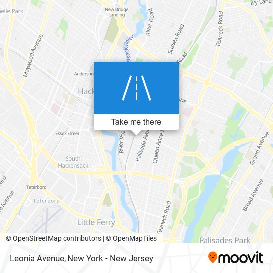 Leonia Avenue map