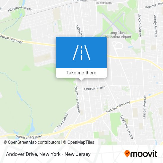 Andover Drive map