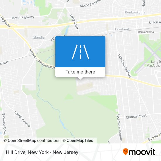 Hill Drive map