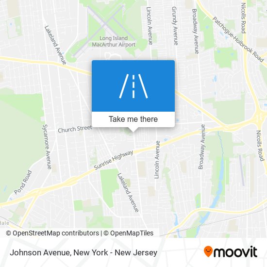 Mapa de Johnson Avenue