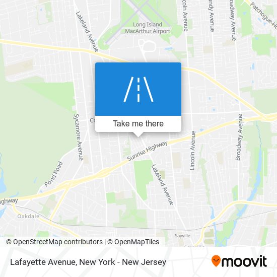 Lafayette Avenue map