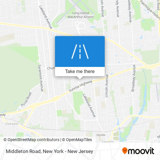 Middleton Road map