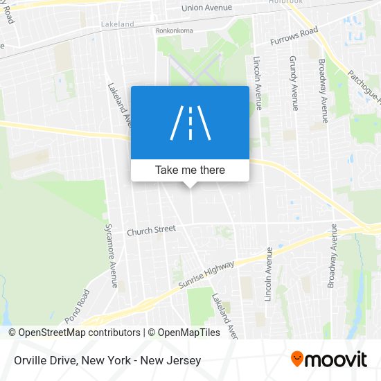 Orville Drive map