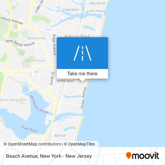 Beach Avenue map