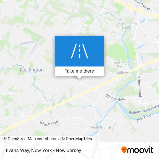 Evans Way map