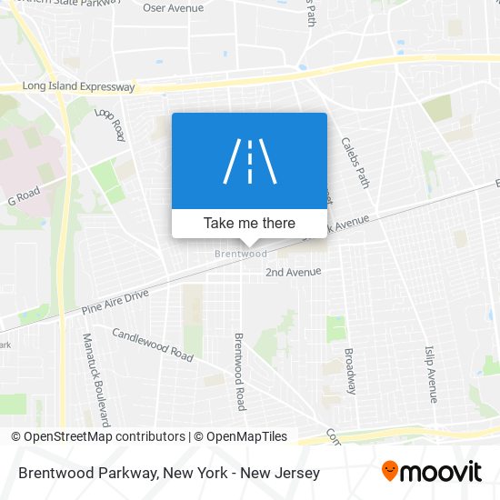 Brentwood Parkway map