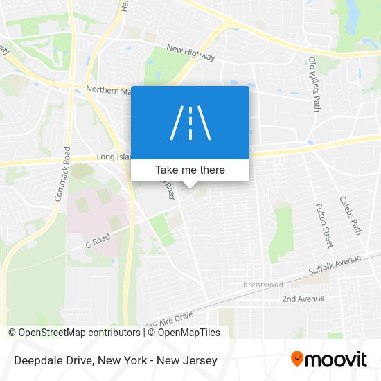 Mapa de Deepdale Drive